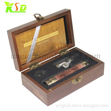 pure wood mod e fire 3.2-4.8v volt wooden kit electronic cigarettes